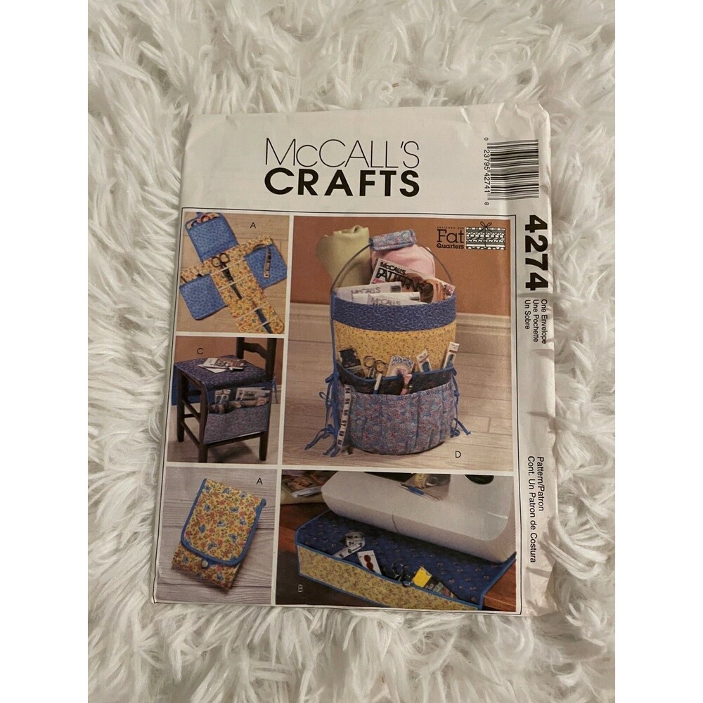 McCall's Craft 4274 Designed for Fat Quarters Organizer Sewing Pattern